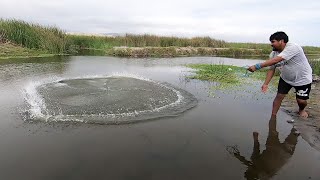 APRENDE este Método mas Fácil y rápido para Lanzar la Atarraya pesca [upl. by Lukash]