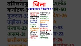 आपके राज्य में कितने जिले है gk all ssc [upl. by Gerger]