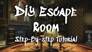 DIY Escape Room  StepByStep Tutorial  Moderate Difficulty Travel Theme Room for Adults amp Teens [upl. by Gracia]