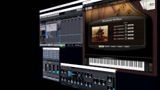 Cubase pro 9 The Grand 3 Piano Improvisation dorisch by Martin Ehrlich [upl. by Elfstan]