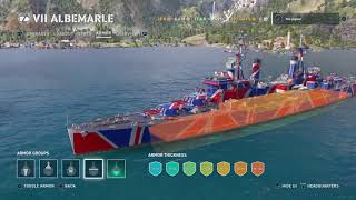 Albemarle Shakedown  Tier 7 British Cruiser  World of Warships Legends [upl. by Karie]