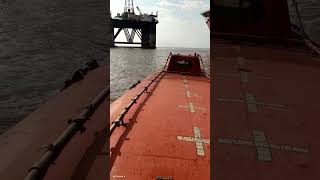 Lifeboat lowering and Launching Procedure On oil Rig shipLIFEBOATboatlife boat [upl. by Jasik]