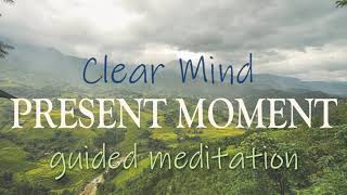 Clear Mind Present Moment 10 Minute Mindfulness Guided Meditation [upl. by Shannon750]