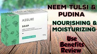 Assure soap  neem tulsi pudina  assure soap ke fayde in hindi AasmaNawabi [upl. by Derte62]