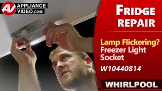 Refrigerator Lights not working or Flickering  Light Socket Replacement by Factory Technician [upl. by Niai]