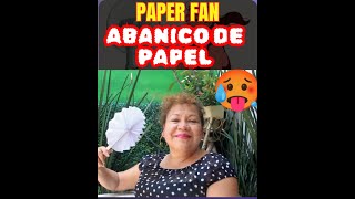 Como Hacer un ABANICO de PAPEL ✅ ▶ Cómo hacer un Abanico Sencillo de Papel  Abanico de Carton [upl. by Oisacin]