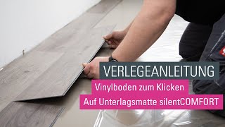 wineo Klick Vinylboden verlegen  Verlegevideo Vinylboden zum Klicken  Designboden [upl. by Yeh]