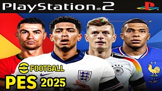 PES 2025 PS2 ISO ATUALIZADO EFOOTBALL DOWNLOAD GRÁTIS [upl. by Arhna]