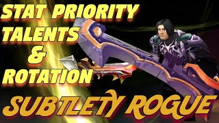 TBC Subtlety Rogue PvE QUICK Guide  Stat Priority Talents and Single Target Rotation [upl. by Wooldridge]