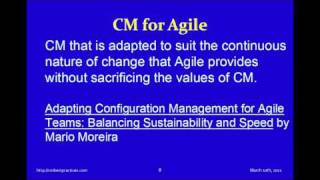 Part 1 of 4  Bob Aiello on Agile Configuration Management  The First Seven Things [upl. by Aihsik16]