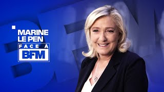 Présidentielle 2022 Marine Le Pen est quotface à BFMquot [upl. by Jacquelynn]