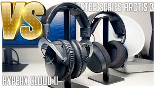 Steelseries Arctis 3 VS HyperX Cloud II in 4 minutes [upl. by Elyak]