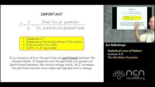 Purdue PHYS 342 L95 Statistical Laws of Nature The Partition Function [upl. by Shoshanna298]