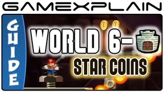 New Super Mario Bros U  RockCandy MinesScrewetop Tower Star Coins Guide amp Walkthrough [upl. by Iormina]