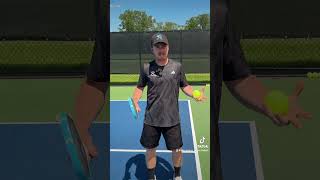 How to hit the onehanded backhand in pickleball like a beast pickleball pickleballtips [upl. by Cassidy]