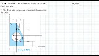 10–48 Moments of Inertia Chapter 10 Hibbeler Statics Benam Academy [upl. by Euhsoj]