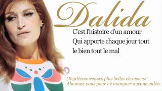 Dalida  Histoire dun amour  Paroles Lyrics [upl. by Pernick581]