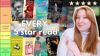 tier ranking EVERY five star book of my life 🌟 [upl. by Bohman]