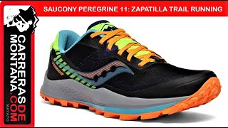 SAUCONY PEREGRINE 11 Zapatilla trail todoterreno sigue mejorando Ahora 27mm colchón y tacos 5mm [upl. by Niarda]