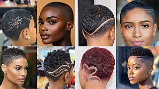 50 trendy female low cut natural hairstyles  short natural hairstyles for female  natural hair [upl. by Reinnej]