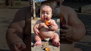 Mom’s baked sweet potatoes are so delicious Cute baby from rural area [upl. by Enitsirhc771]