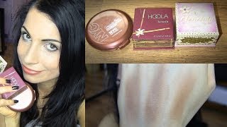 The Best Benefit Hoola Dupes  NYC Sunny Bronzer amp W7 Honolulu  Comparison [upl. by Anivas]