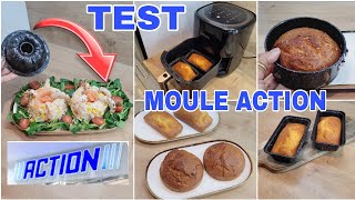 TEST MOULE ACTION🤩GÂTEAUX A LORANGE AU AIRFRYER airfryer moule action action cake recette [upl. by Seth]