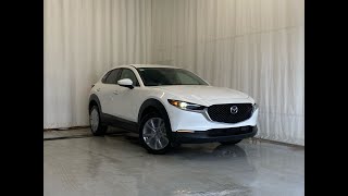 2023 Mazda CX30 GSL AWD SNOW FLAKE WHITE PEARLBLACK Review  Park Mazda [upl. by Nosremaj]