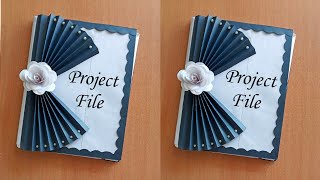 How to decorate project file cover page File decoration idea Easy Project file front page design [upl. by Anitsirhcairam]