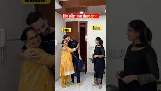 Life after marriage❤️ youtubeshorts shorts ytshortsindia couple saasbahu simrit [upl. by Nyrok]