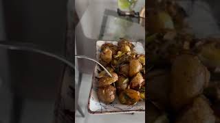 Baked Baby Potatoes with Onions shorts potato recipe food apartment [upl. by Watters341]