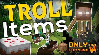 11 WAYS to TROLL in Minecraft Troll Items command [upl. by Boote]