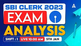 SBI Clerk Analysis 2023 5th Jan 2024 Shift 1  SBI Clerk Exam Analysis 2023 amp Expected Cut Off [upl. by Southworth460]