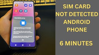 Learn How to Fix No SIM card Detected on Android Phone In 6 Minutes [upl. by Ishmael243]