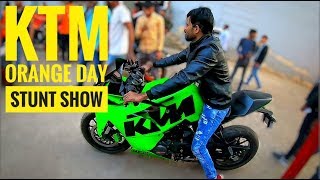 KTM ORANGE DAY 2019 stunt show Raipur Vlog 1 [upl. by Helse]