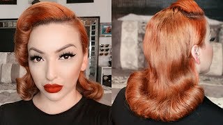 1950s Pageboy Inspired Hair Tutorial [upl. by Ynabla]