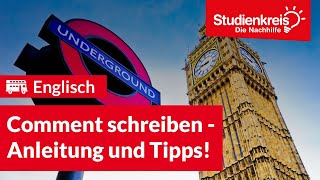 CommentStellungnahme schreiben  Anleitung und Tipps  Englisch verstehen mit dem Studienkreis [upl. by Aicelet936]