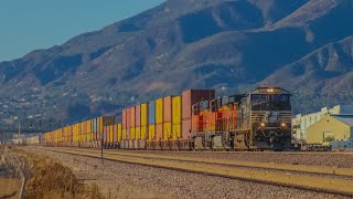 HD  BNSF Freight Train of SoCal Winter 2024 [upl. by Tani]