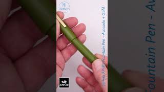 Jinhao FP80 Fountain Pen Avocado Green with Gold Clip F Nib [upl. by My]