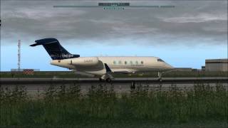 Challenger 300 Landing at Keflavik [upl. by Bradney]