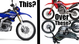 Why I bought a almost brand new WR250R over a CRF300L and KLX300 in 2021 [upl. by Isied237]