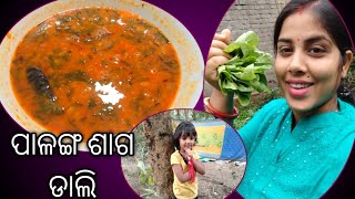 palanga saga daliପାଳଙ୍ଗ ଶାଗ recipe।।ବାଡ଼ି ade ବୁଲାବୁଲି।।jeny ra ki getup।।badhiya ପାଗ।।Ruli odia [upl. by Nichol25]