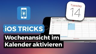 iPhone Kalender  Wochenansicht aktivieren  iPhoneTricksde [upl. by Aletha]