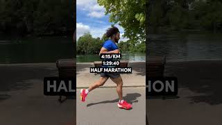 What Half Marathon Paces Look Like running halfmarathon [upl. by Shiroma628]