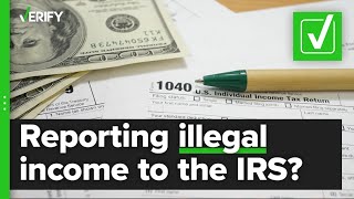 Yes the IRS requires people to report income from illegal activities [upl. by Alur407]