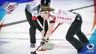 Canada v Switzerland  Gold medal game  World Mixed Doubles Curling Championship 2017 [upl. by Bik]