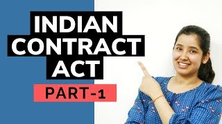 Indian Contract Act  Part 1 [upl. by Kcirtapnhoj]