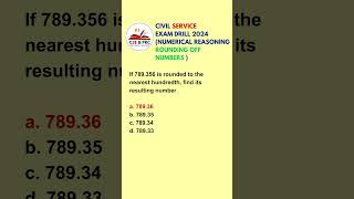 Civil Service Exam Drill for 2024 NUMERICAL REASONING shorts civilservicereview [upl. by Hahn]