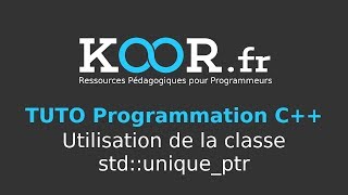 TUTO C  Utilisation de la classe stduniqueptr [upl. by Nolra]