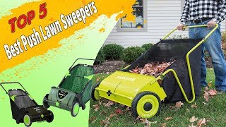 Top 5 Best push lawn sweeper  Best lawn sweeper [upl. by Aihsit913]